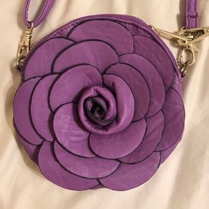 Purple Flower Purse